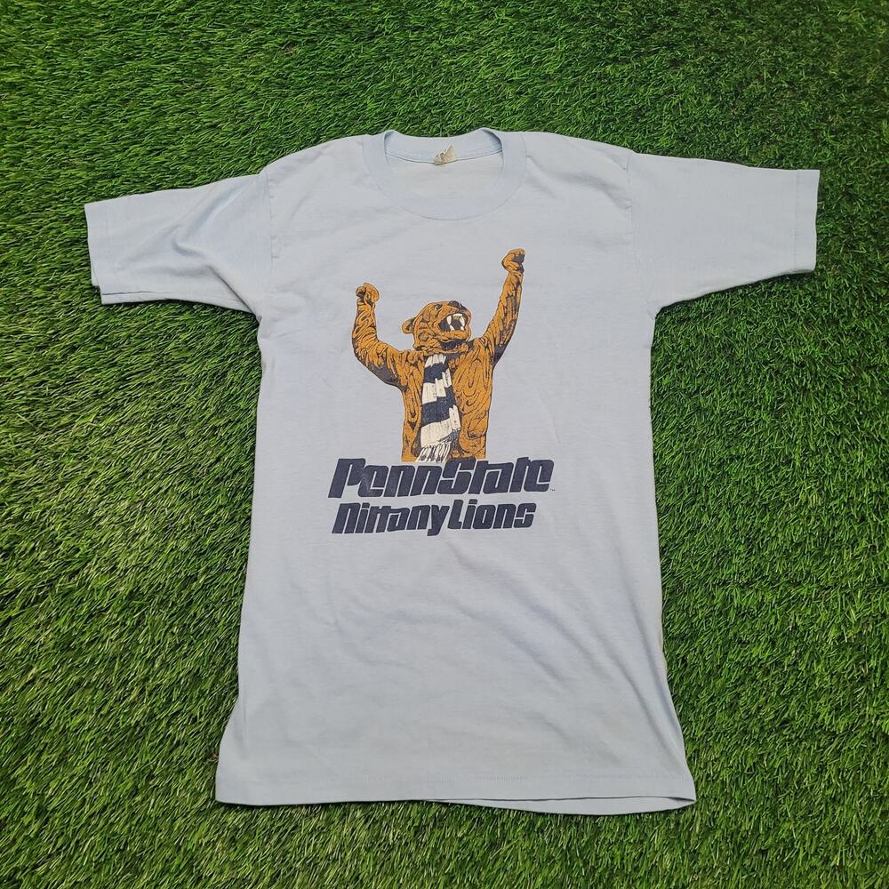 VTG 70s Penn State T-Shirt Mens XS Slim Fit Single Stitch USA Made Shrunken Fit